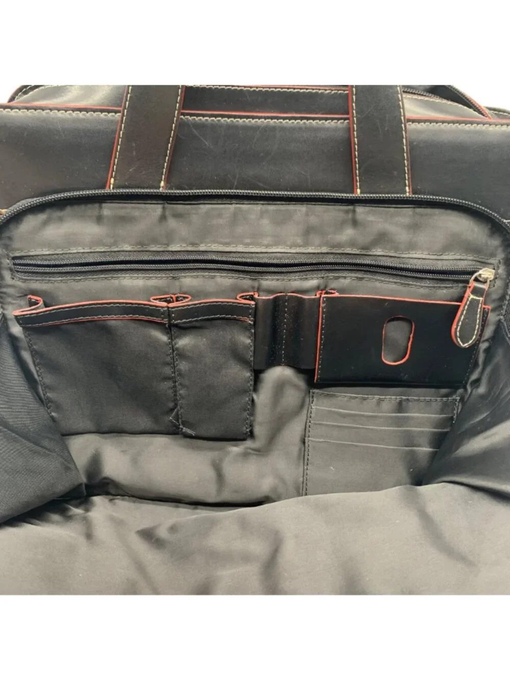 Lodis Black Leather Convertible Briefcase